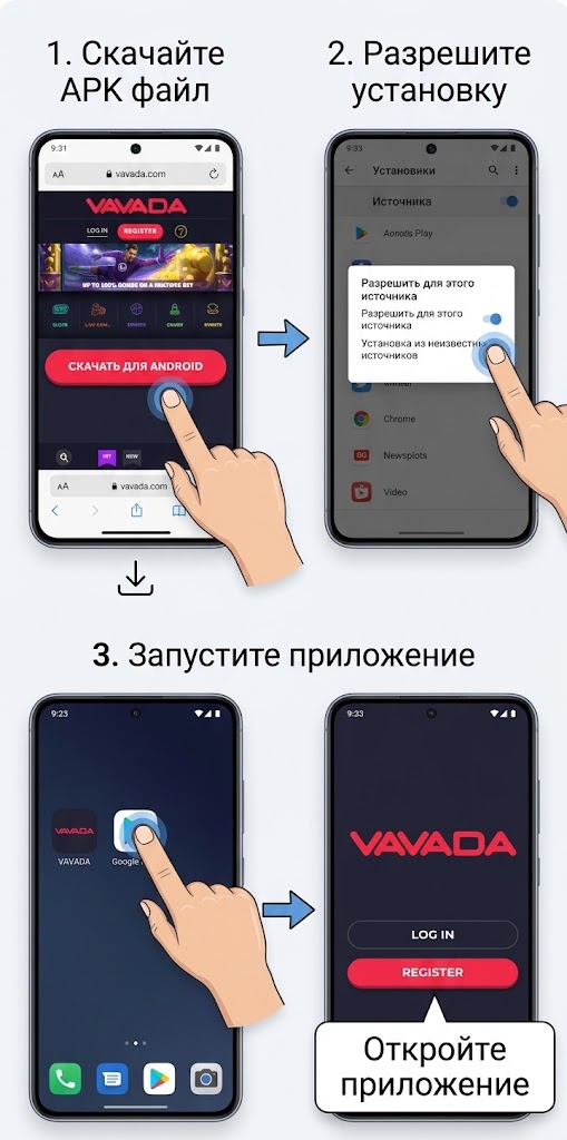 Как скачать казино на телефон Android